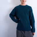 Topman Locker gestrickter Rundhalspullover in Dunkelblau