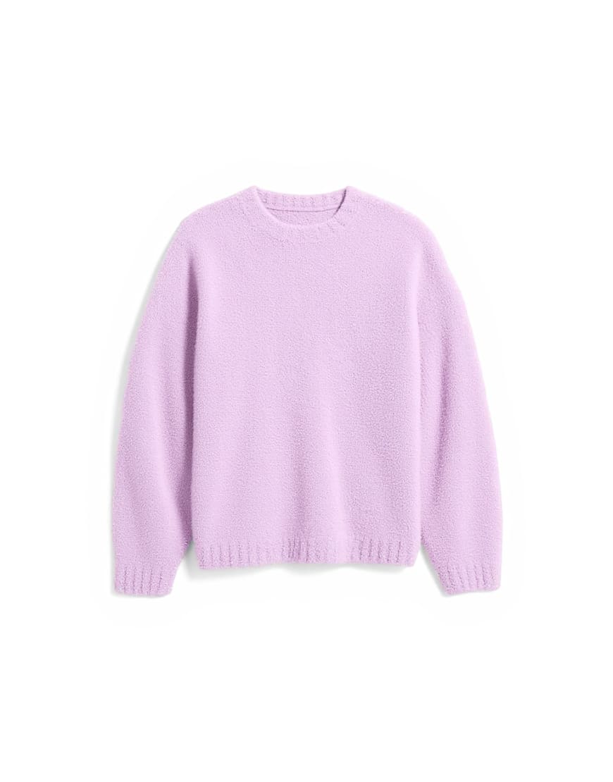 Topman relaxed fit boucle jumper in lilac
