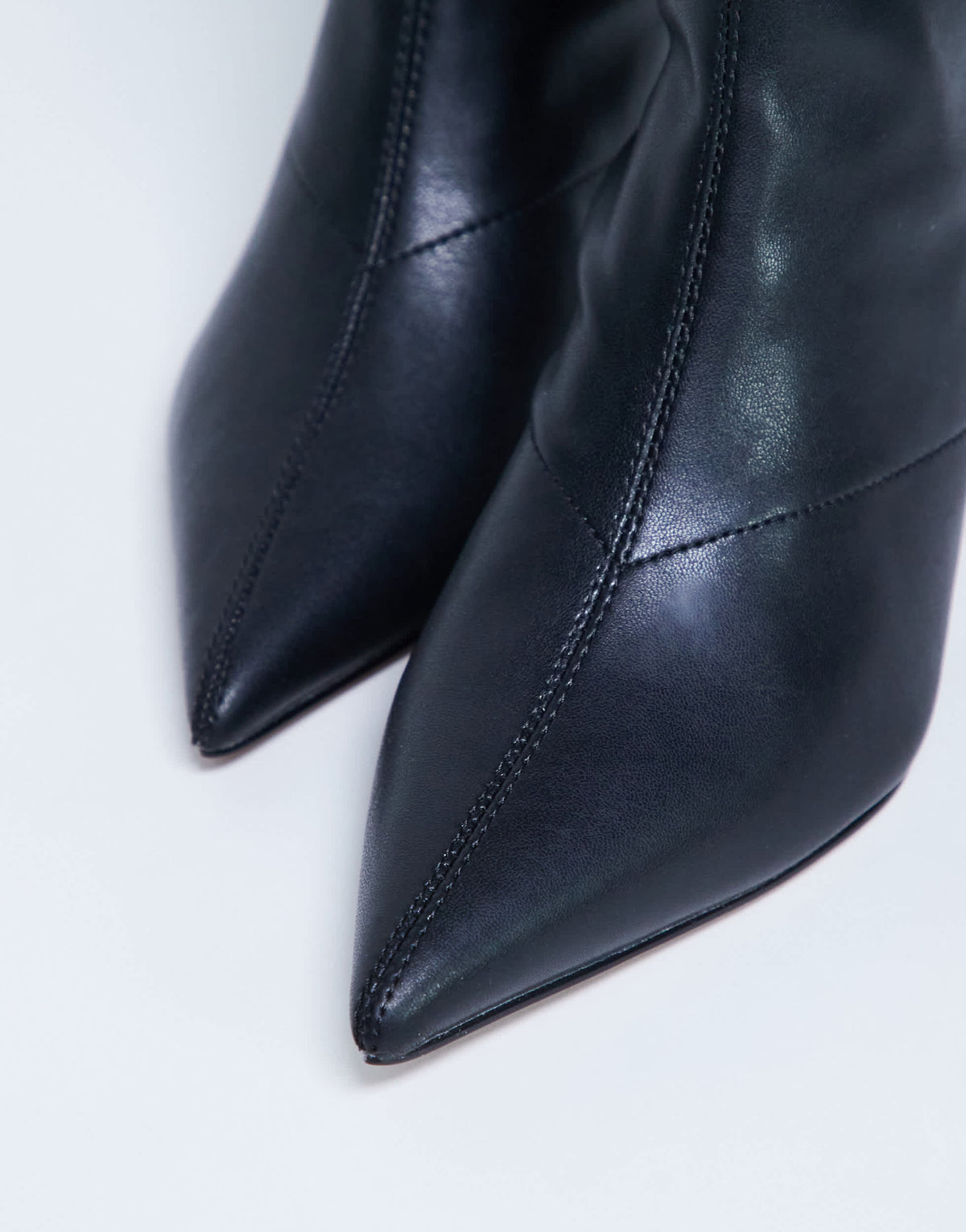 Topshop Pippa point toe stretch ankle boot in black