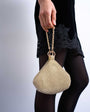 Topshop Galaxy small diamante grab bag in gold