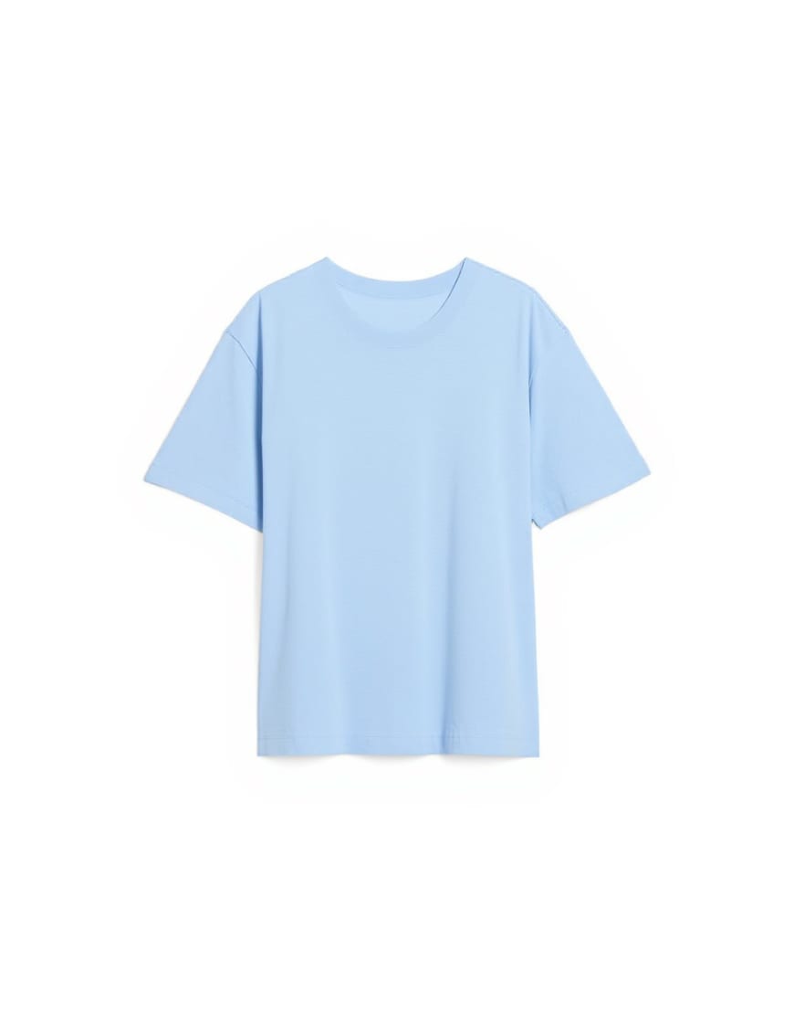 Topman cropped fit t-shirt in light blue