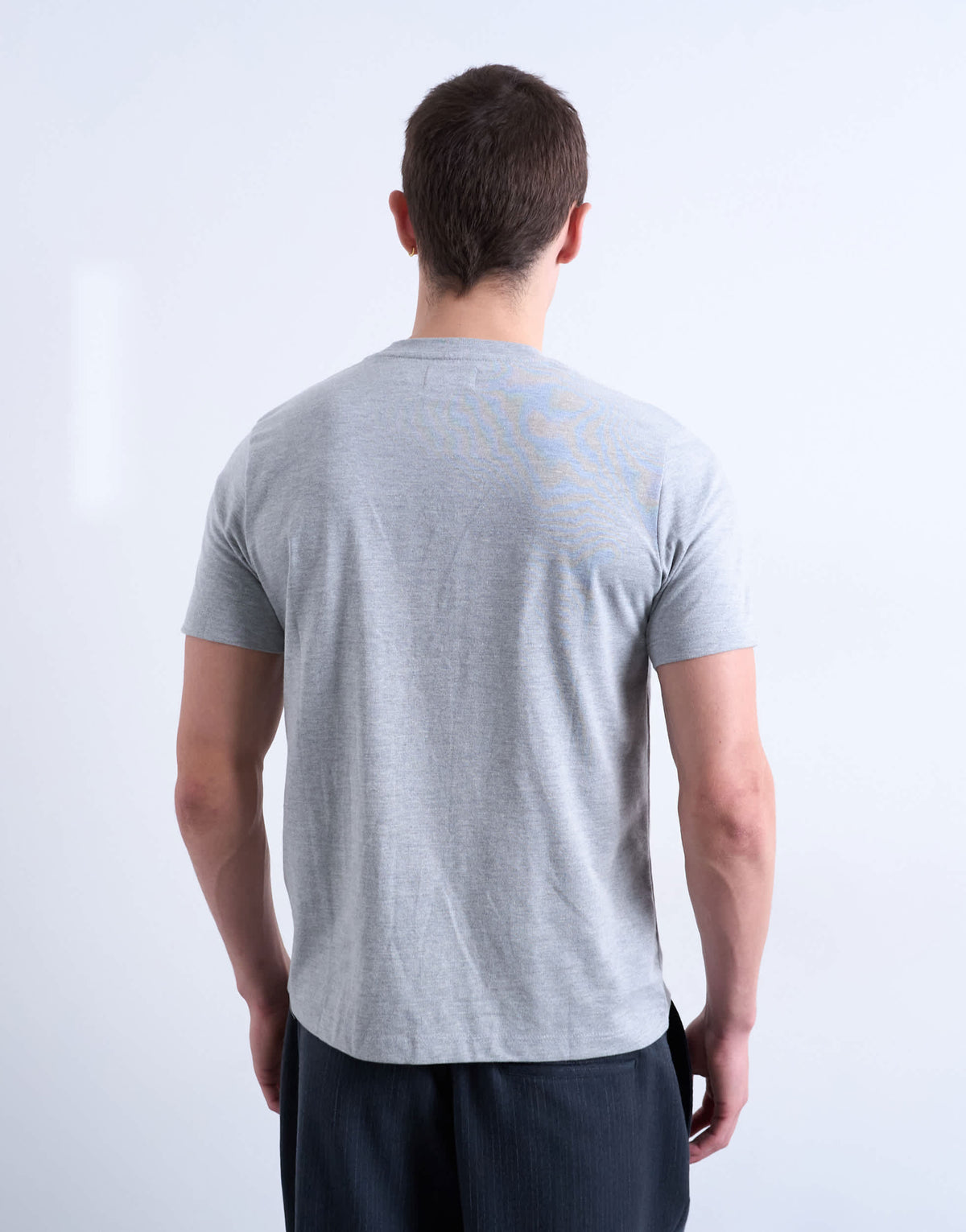 Topman classic fit t-shirt in grey marl