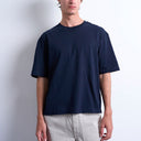 Topman cropped fit t-shirt in navy