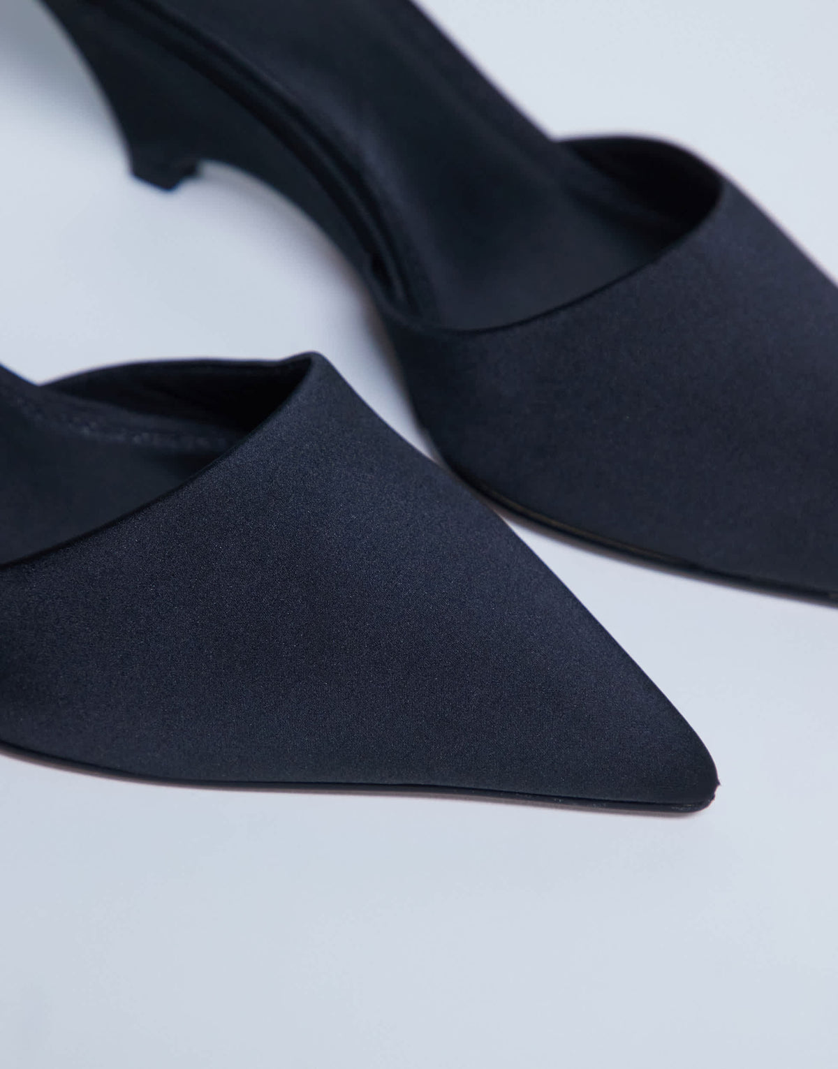 Topshop Annie wedge closed toe shoe in black