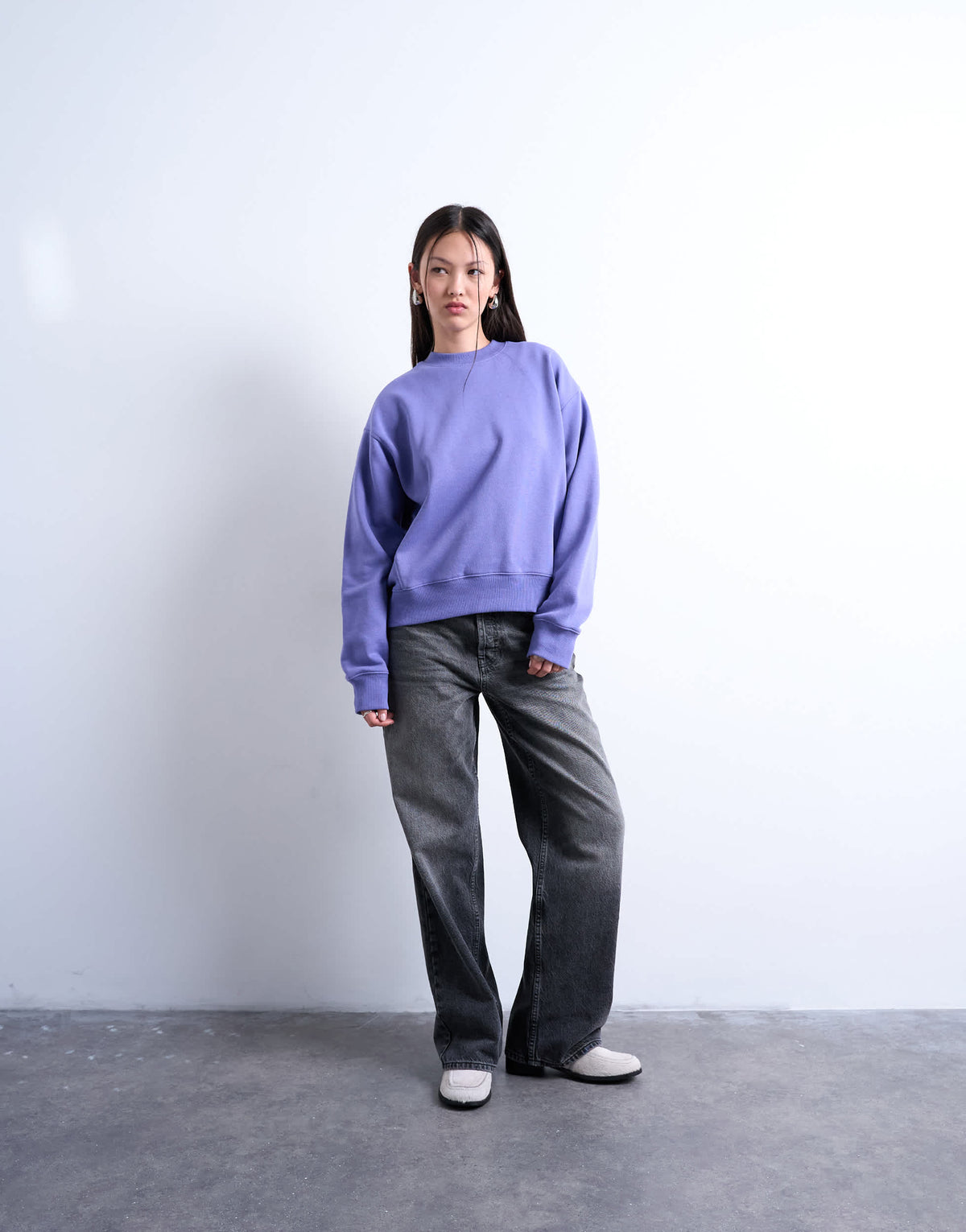 Topshop ultimate sweat in purple