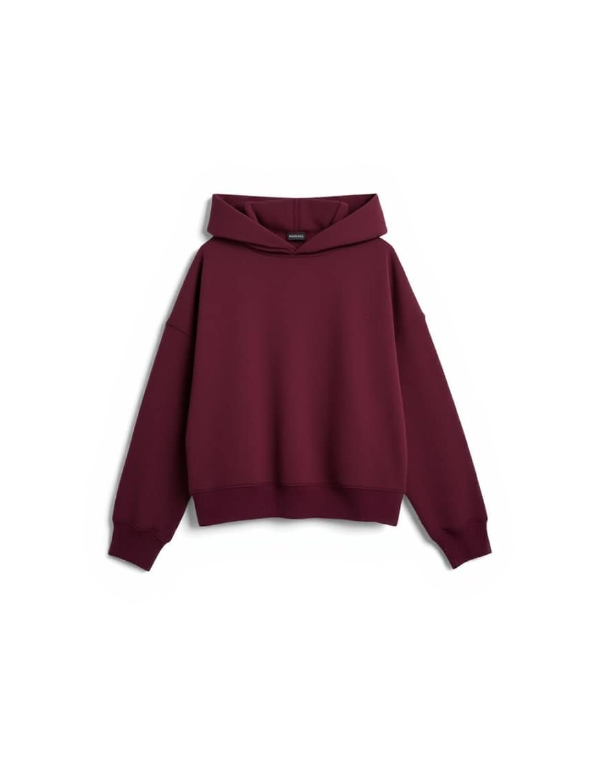 Topshop ultimate hoodie in burgundy