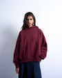 Topshop ultimate hoodie in burgundy