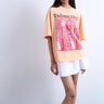 Topshop Tulum Oversize-T-Shirt mit Grafikprint in Orange