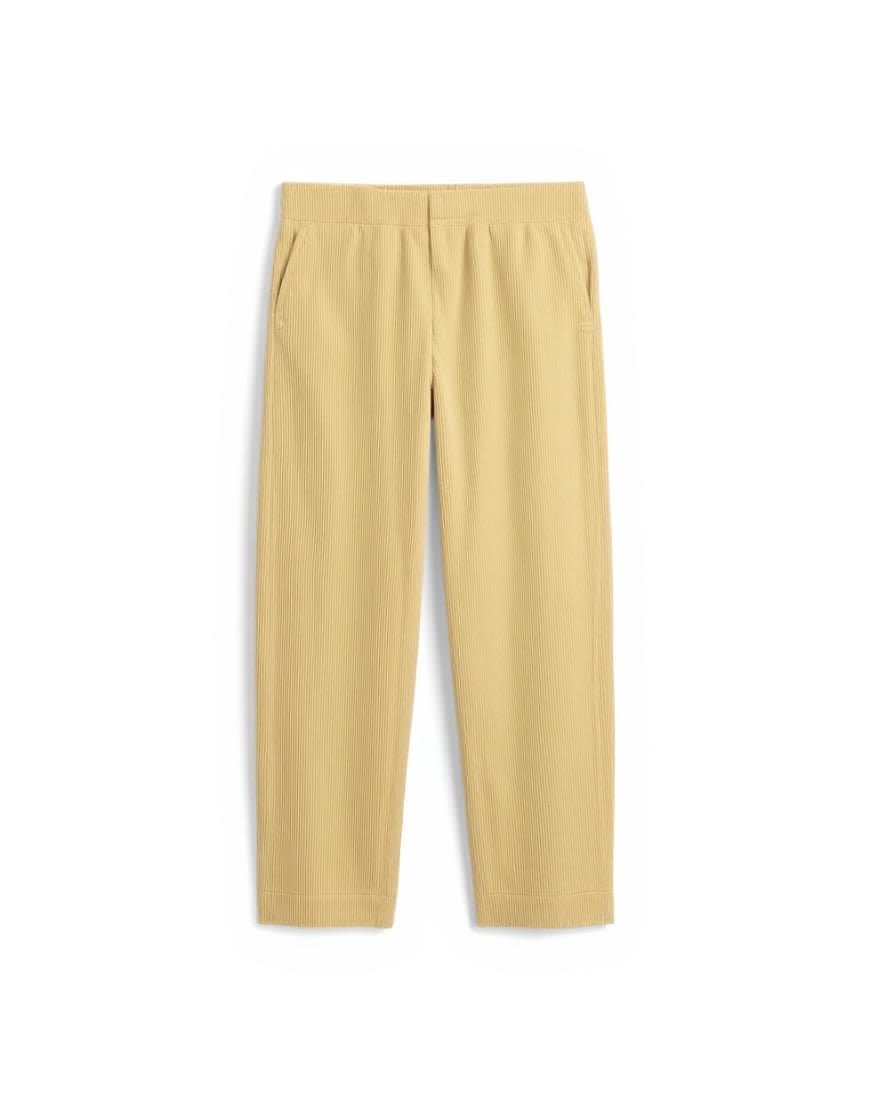 Topshop cord high rise barrel trouser in buttermilk