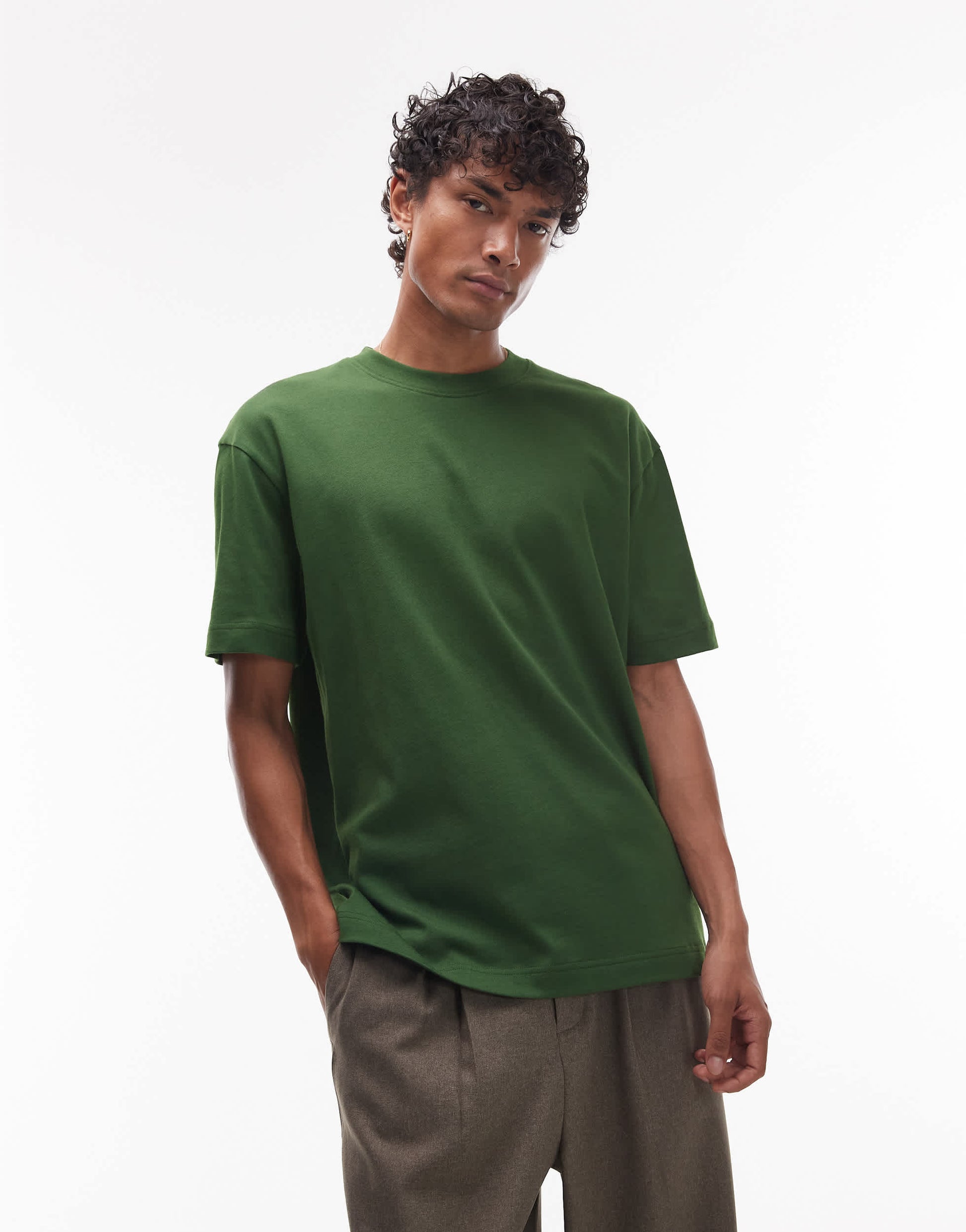 Topman relaxed fit t-shirt in green