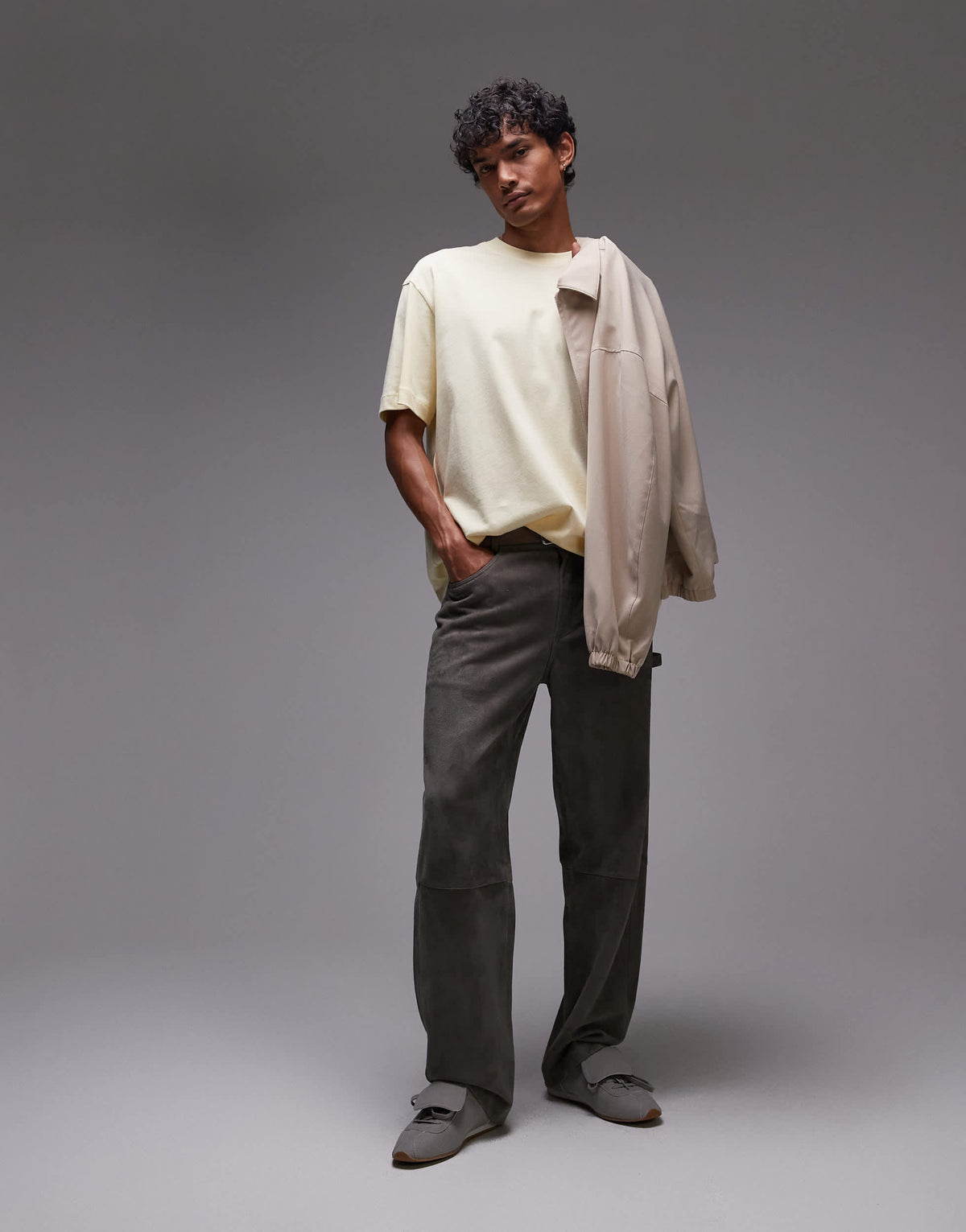 Topman relaxed fit t-shirt in buttermilk yellow