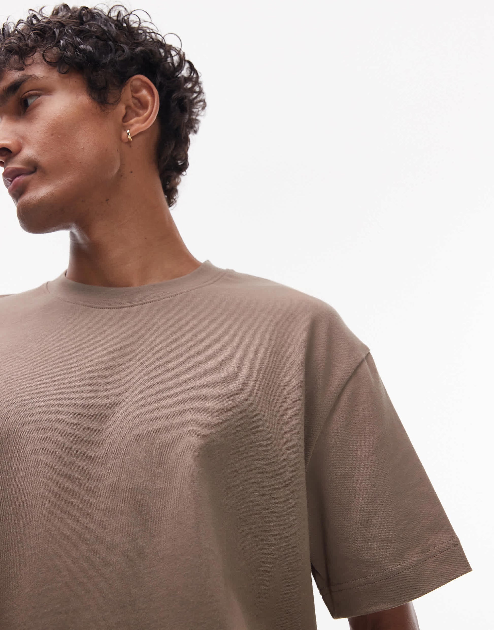 Topman relaxed fit t-shirt in brown