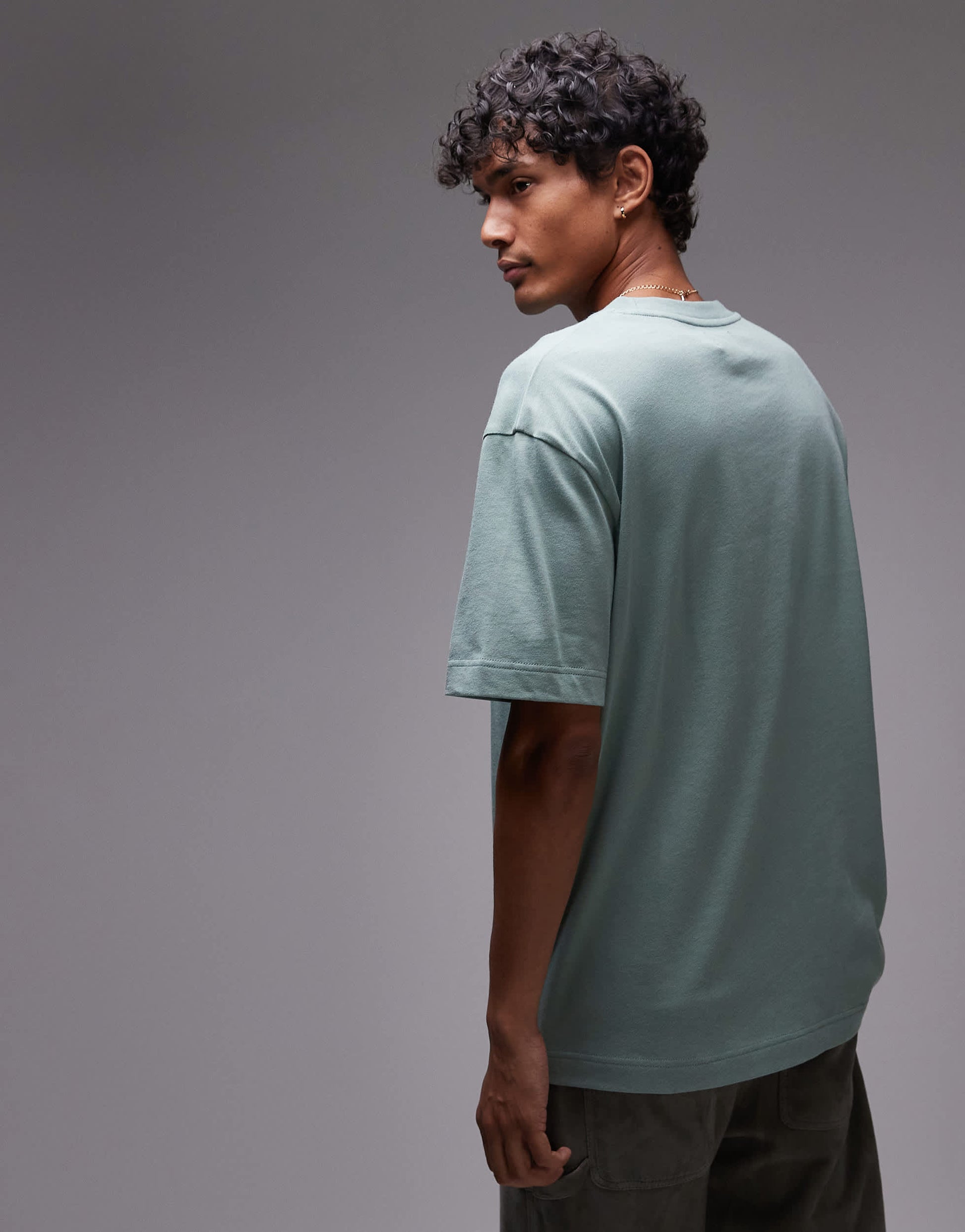 Topman relaxed fit t-shirt in sage