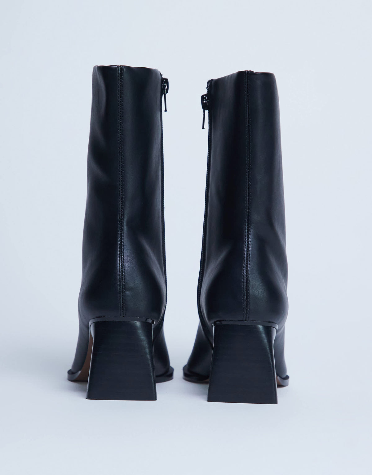 Topshop Nadie chisel toe ankle boot in black