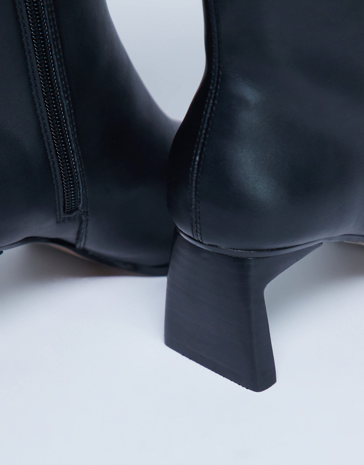 Topshop Nadie chisel toe ankle boot in black