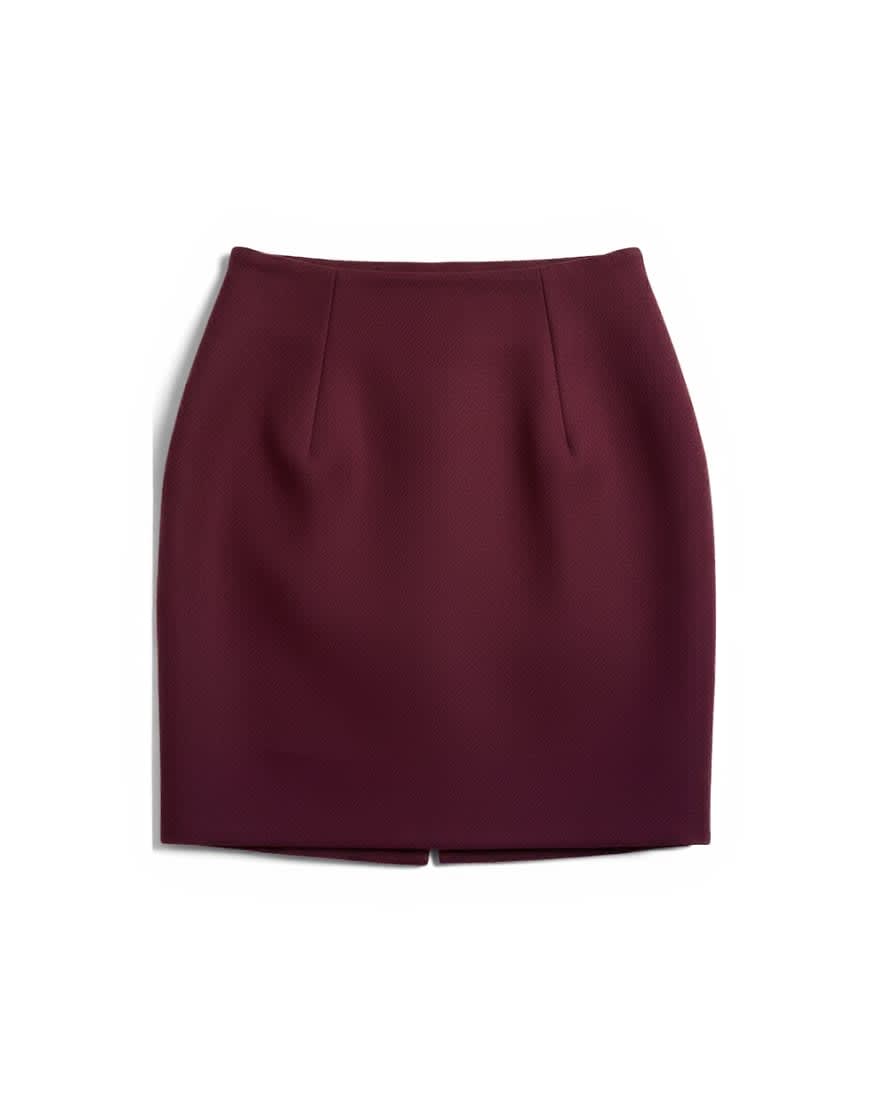 Topshop a line mini skirt in port royale