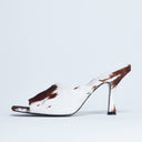 Mule à talon Topshop Fox en cuir véritable imprimé vachette