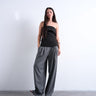 Topshop langes, schwarzes Bandeau-Top mit Faltenverschluss