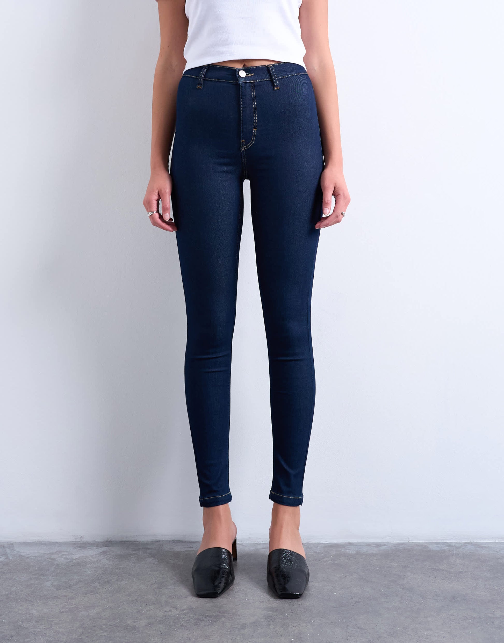 Topshop Joni skinny high rise jean in rinse