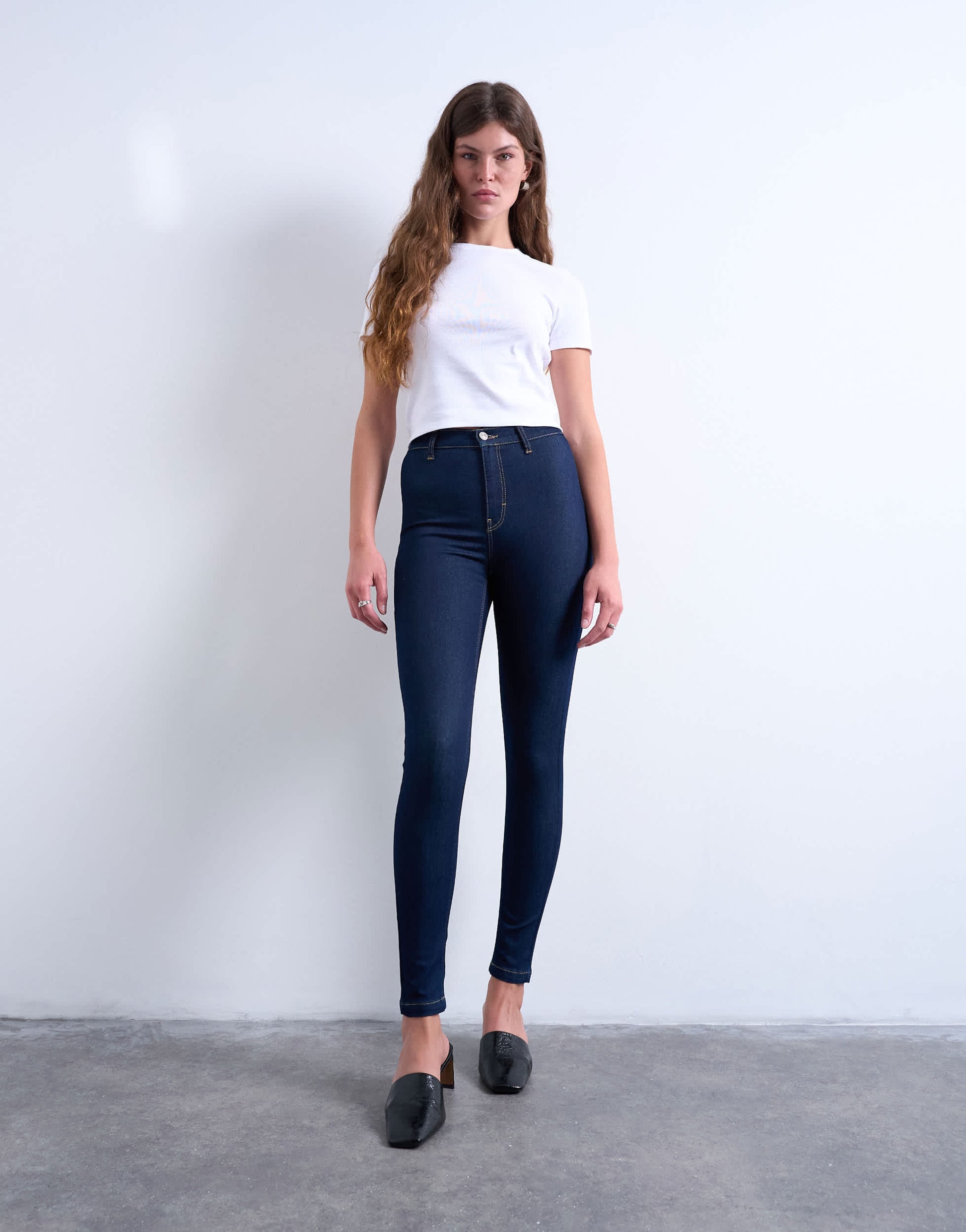 Topshop Joni skinny high rise jean in rinse