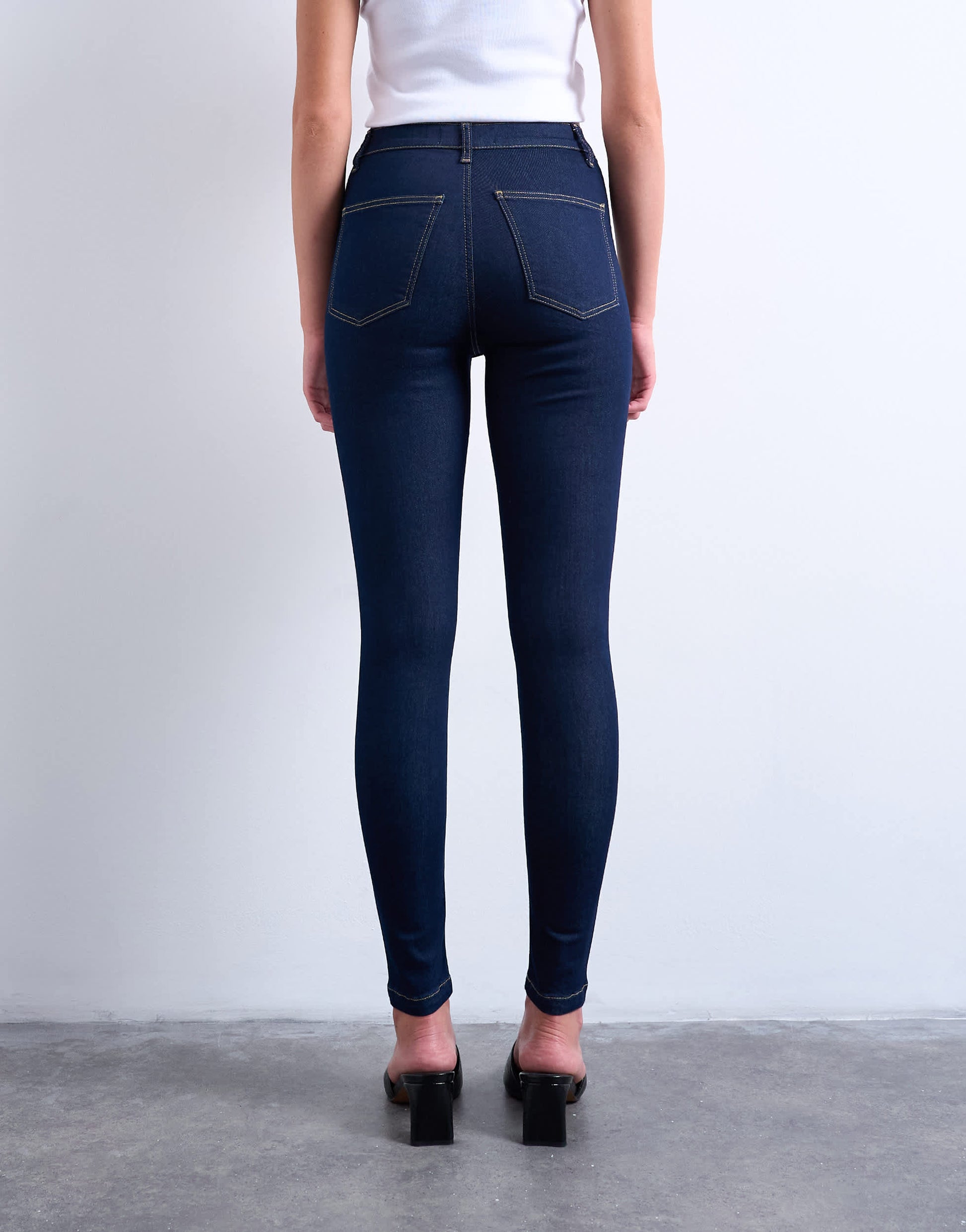 Topshop Joni skinny high rise jean in rinse