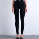 Topshop Joni skinny high rise jean in black