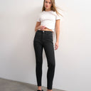 Topshop Jamie skinny high rise jean in black