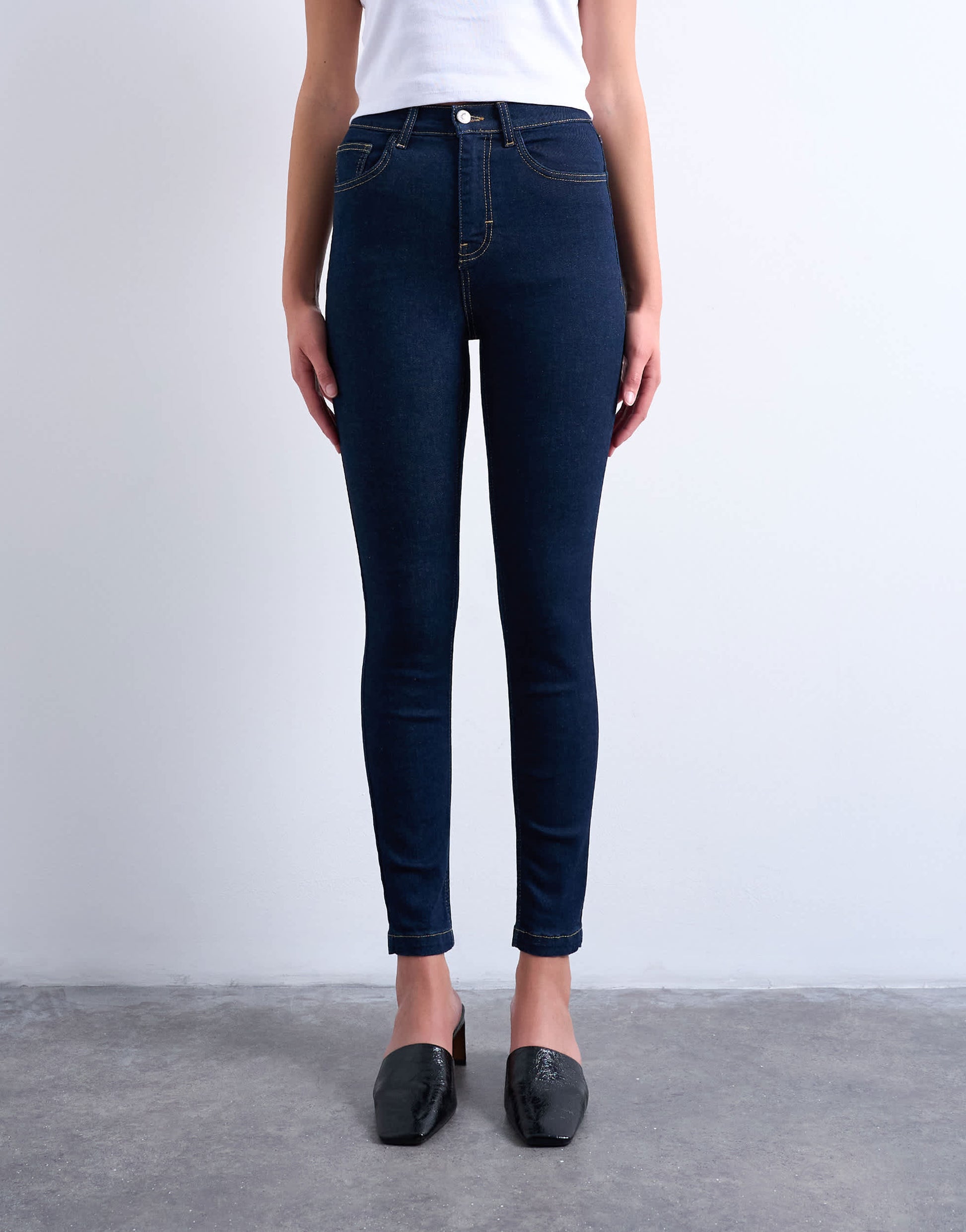 Topshop Jamie skinny high rise jean in rinse