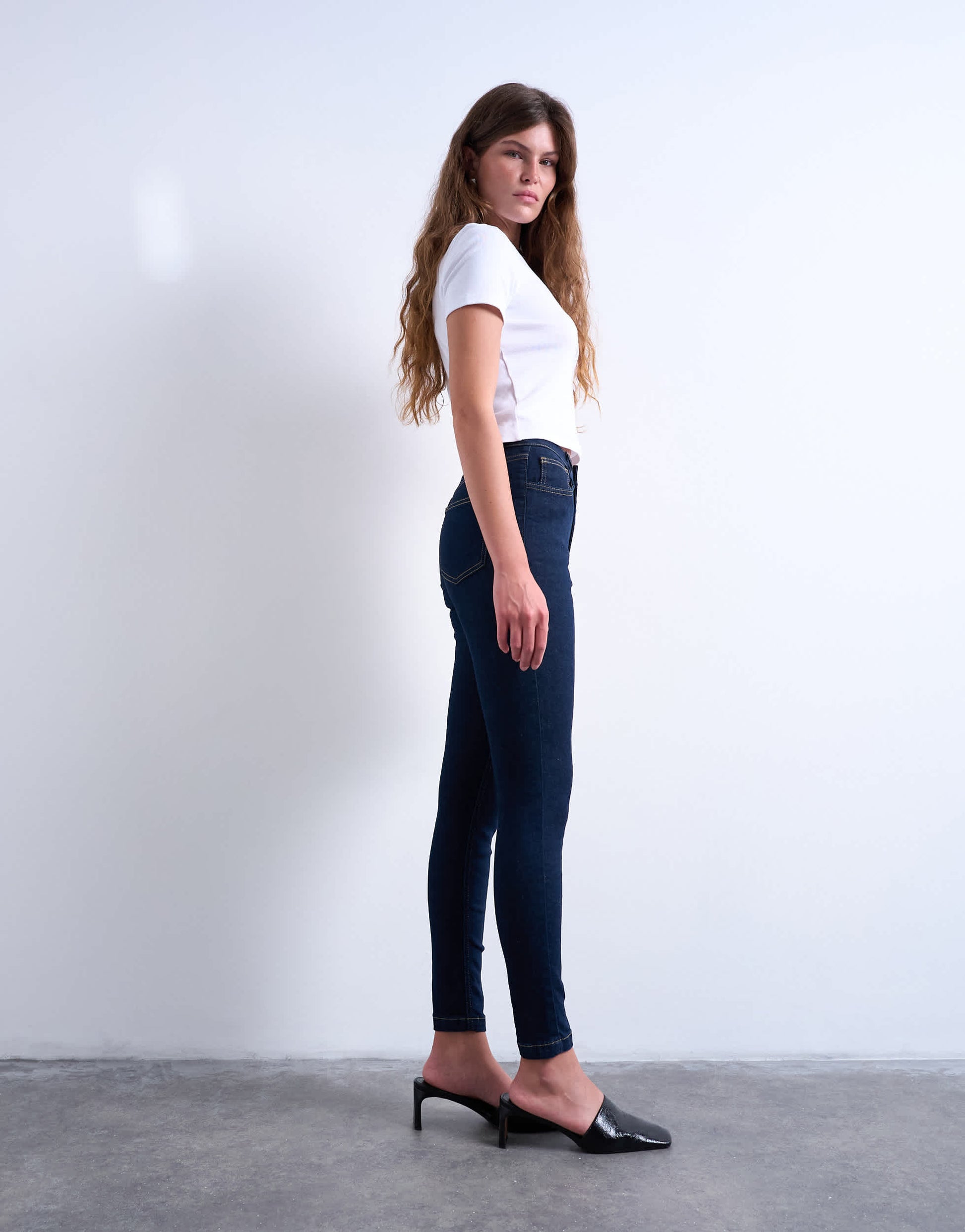 Topshop Jamie skinny high rise jean in rinse