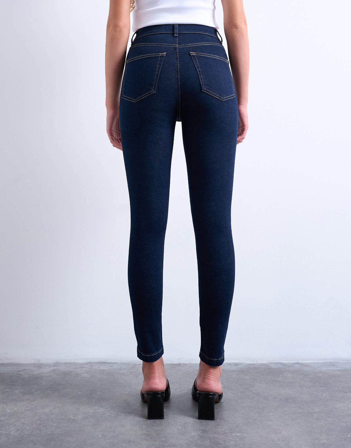 Topshop Jamie skinny high rise jean in rinse