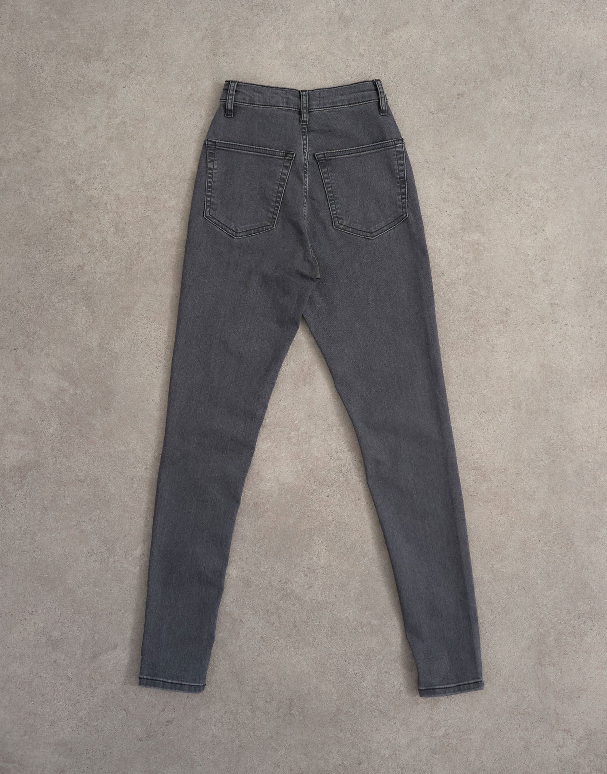 Topshop Joni skinny high rise jean in washed black