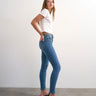 Topshop Jamie skinny high rise jean in vintage blue
