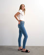 Topshop Jamie skinny high rise jean in vintage blue