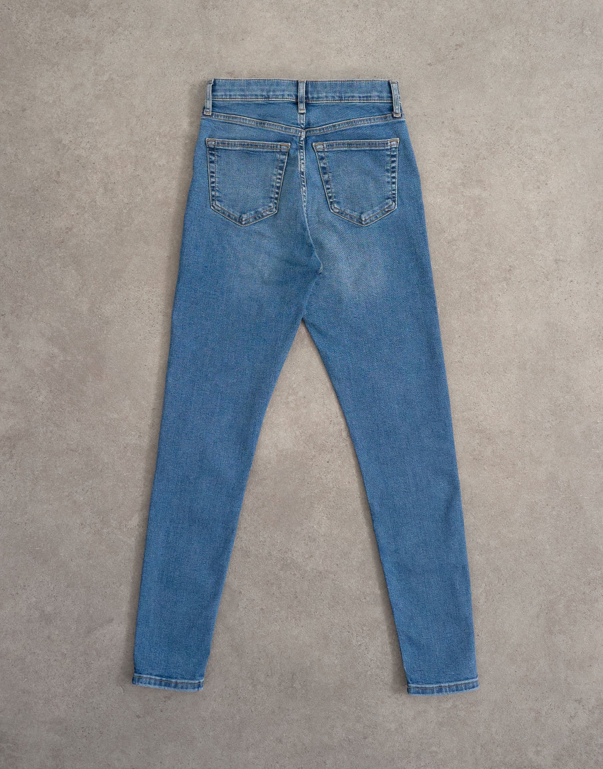 Topshop Jamie skinny high rise jean in vintage blue