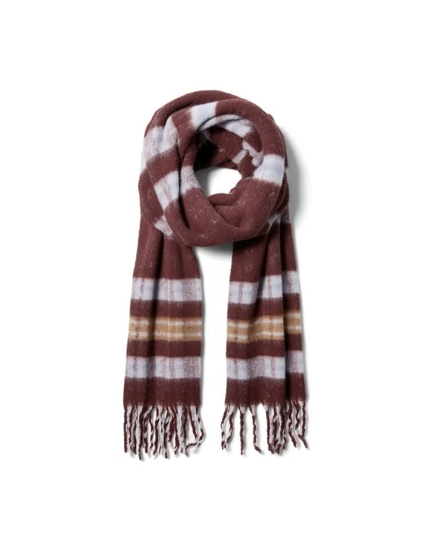 Topshop Sydney blanket scarf in choc check