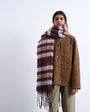 Topshop Sydney blanket scarf in choc check
