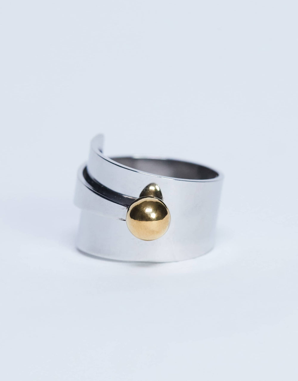 Bague Topshop Ryan étanche en acier inoxydable argentée