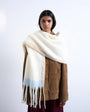 Topshop Sydney blanket scarf in beige