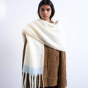 Topshop Sydney blanket scarf in beige