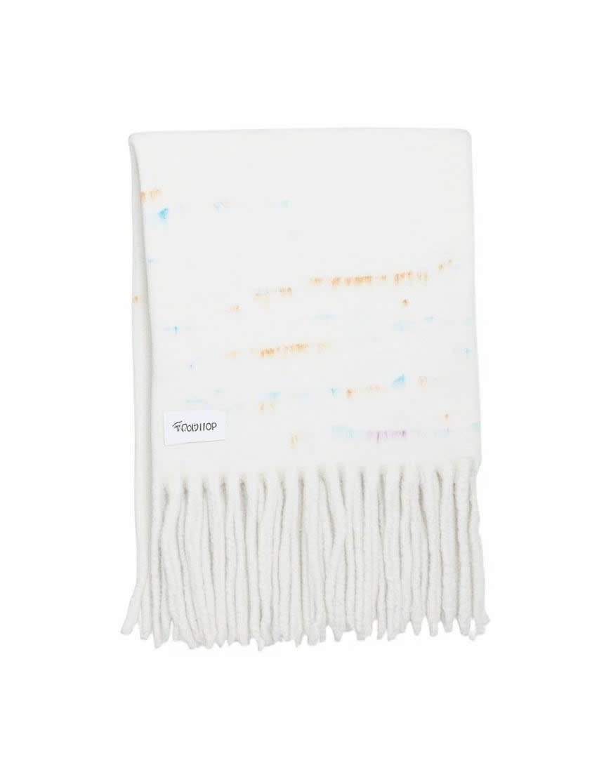 Topshop Sydney blanket scarf in off white