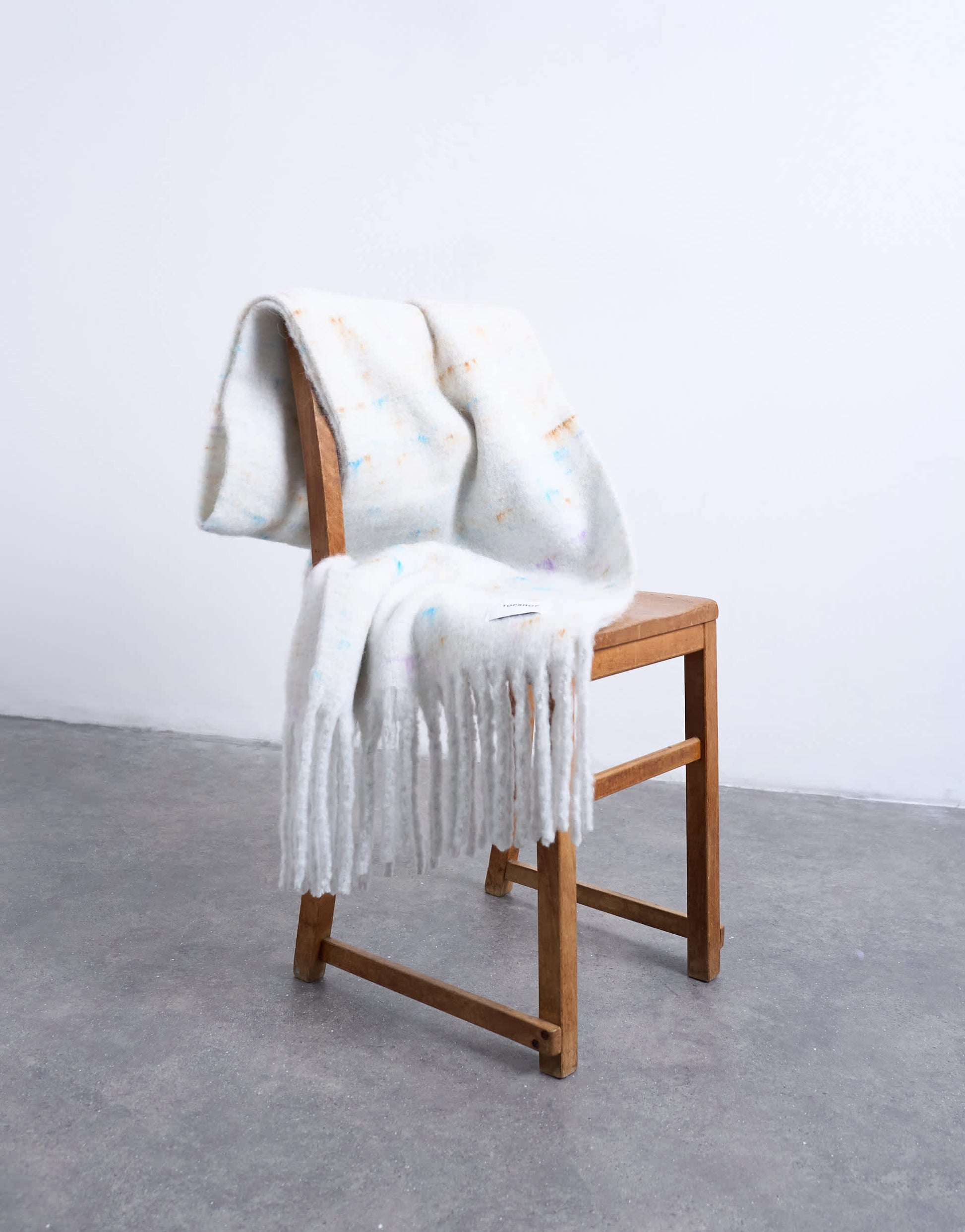 Topshop Sydney blanket scarf in off white