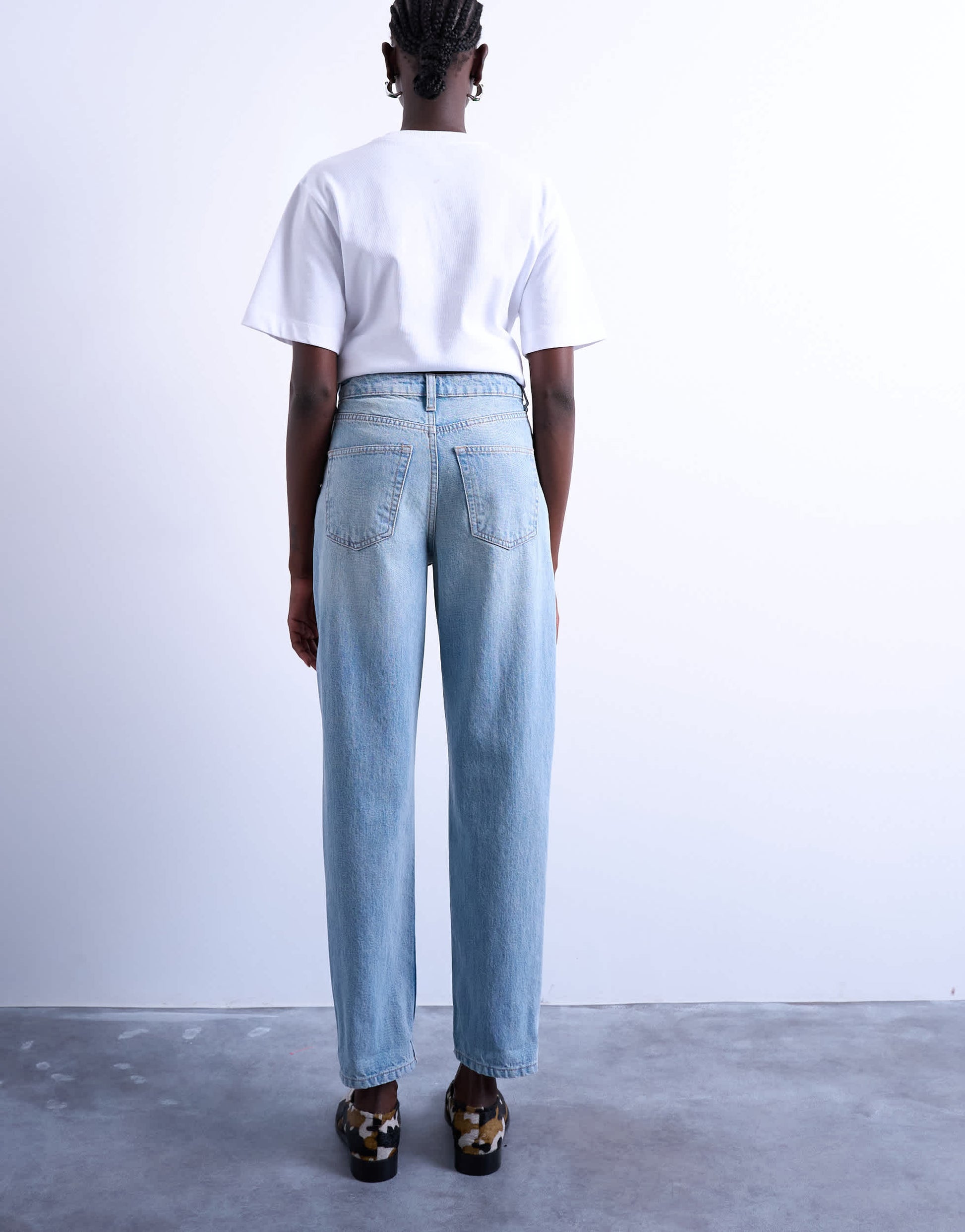 Topshop Original Mom high rise jean in bleach