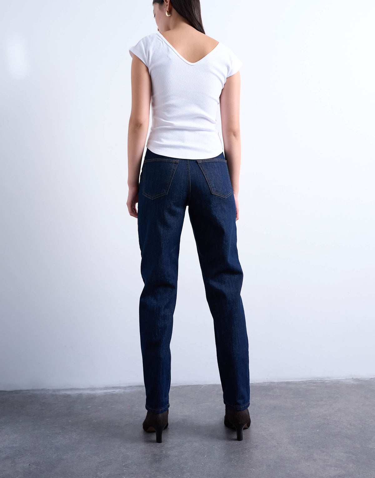 Topshop Original Mom high rise jean in indigo rinse