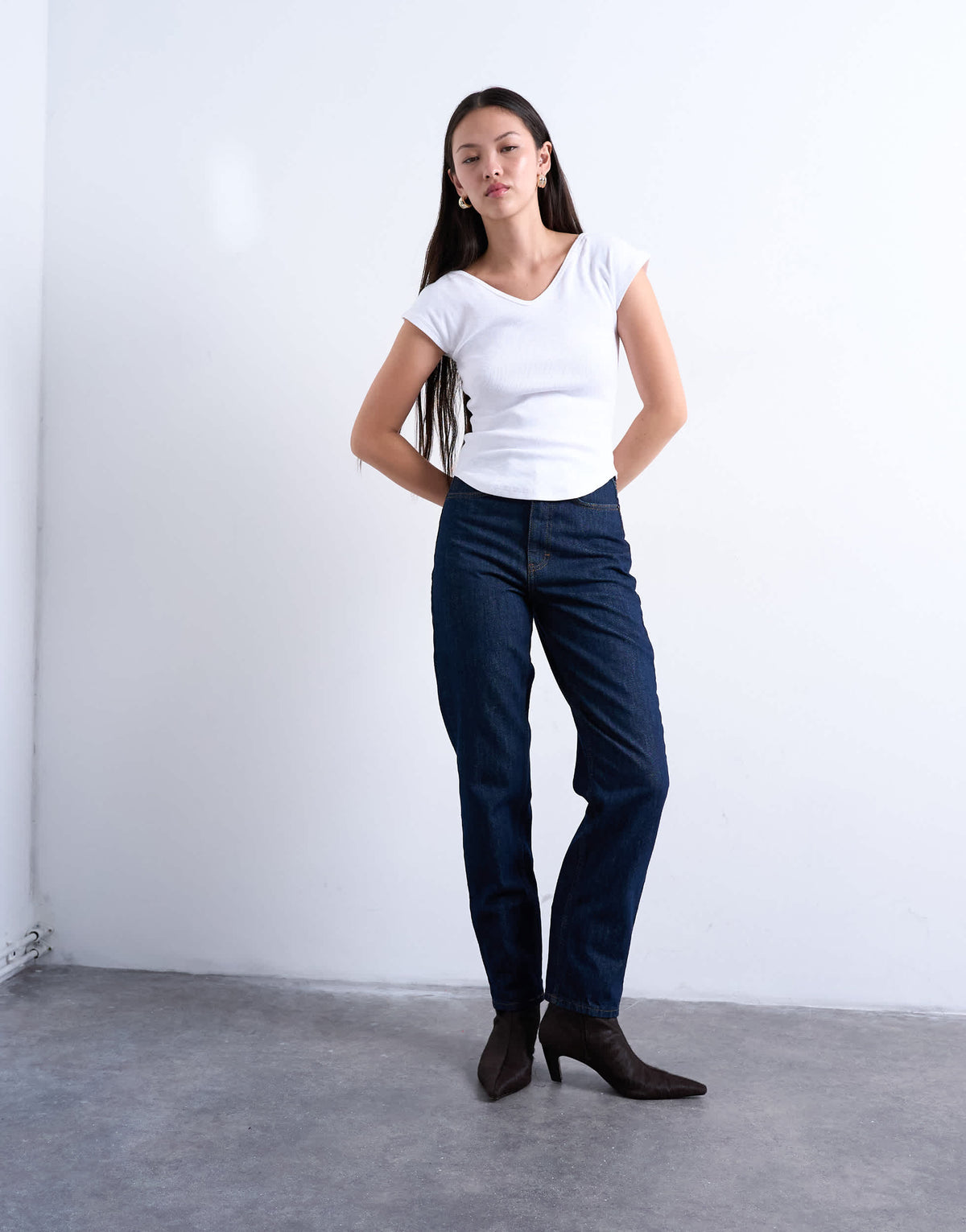 Topshop Original Mom high rise jean in indigo rinse
