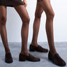 Topshop 2er-Pack Strumpfhosen (15 Denier) in Schokoladenbraun