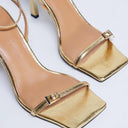 Escarpins à brides et bout carré Topshop Floyd dorés