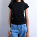 Topshop Alltags-T-Shirt in Schwarz