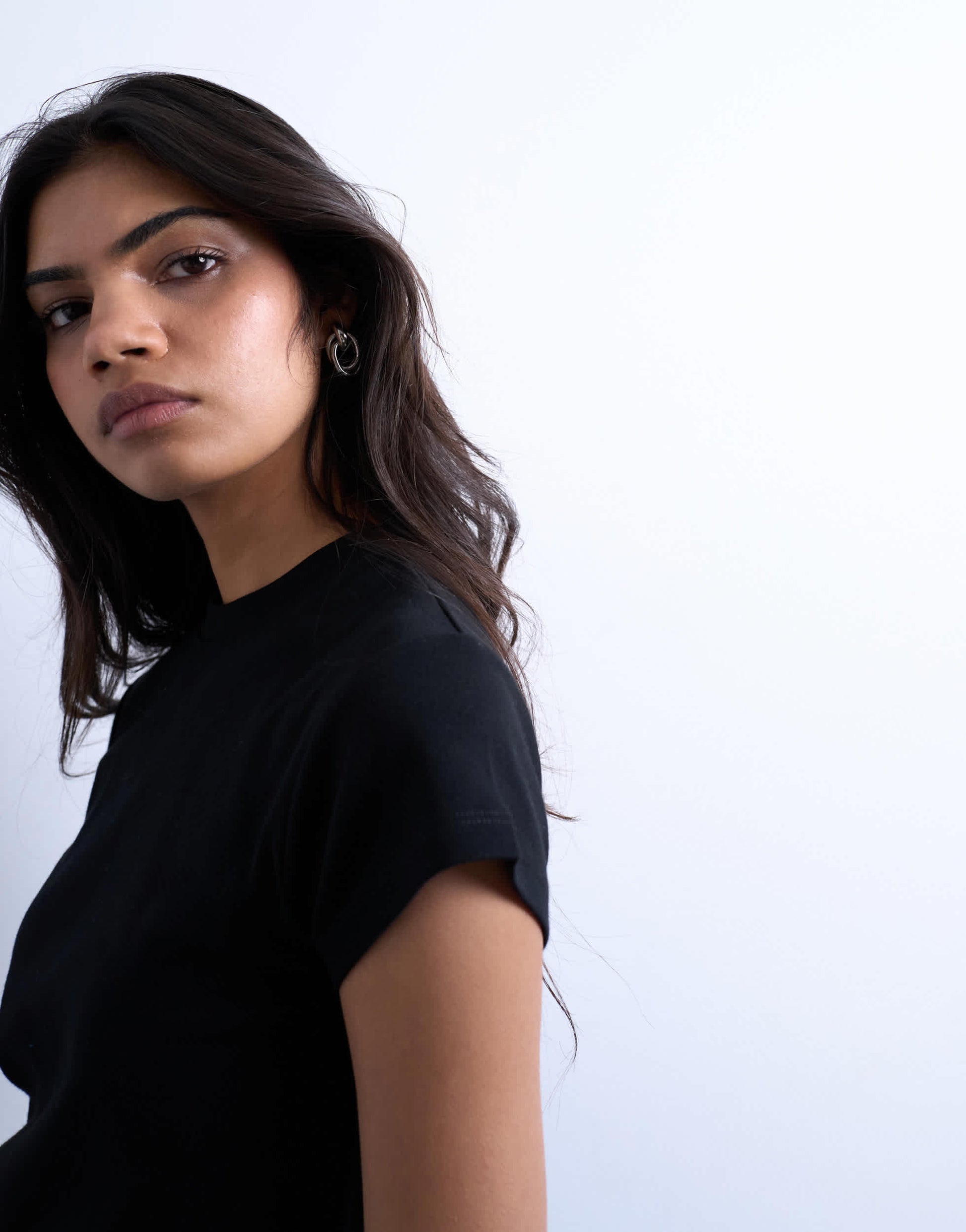 Topshop everyday tee in black