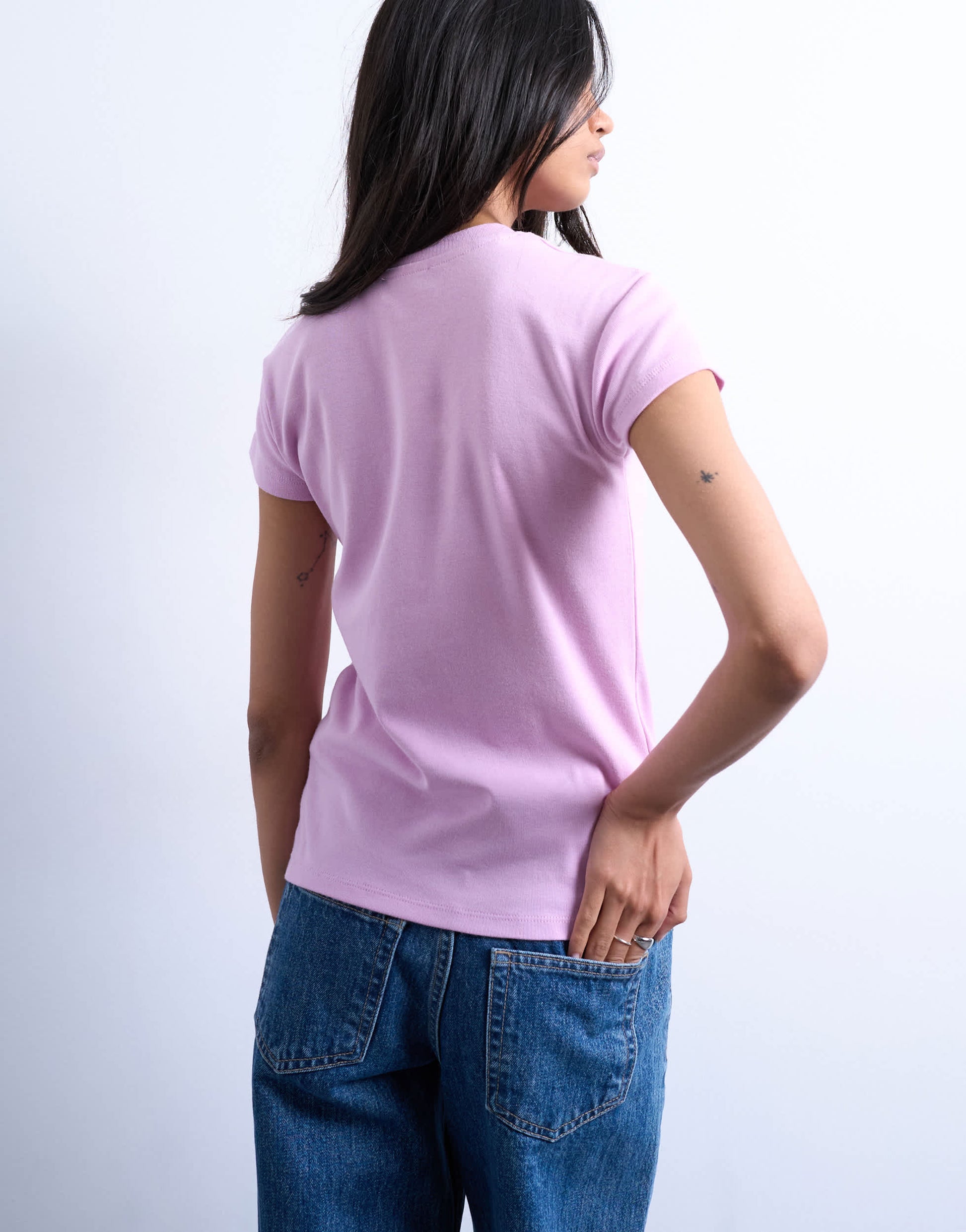 Topshop everyday tee in pink