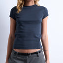 Topshop everyday tee in slate